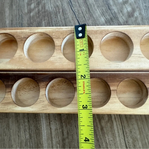 Essential oil organizers wooden tiered set of 3 - Picture 5 of 9